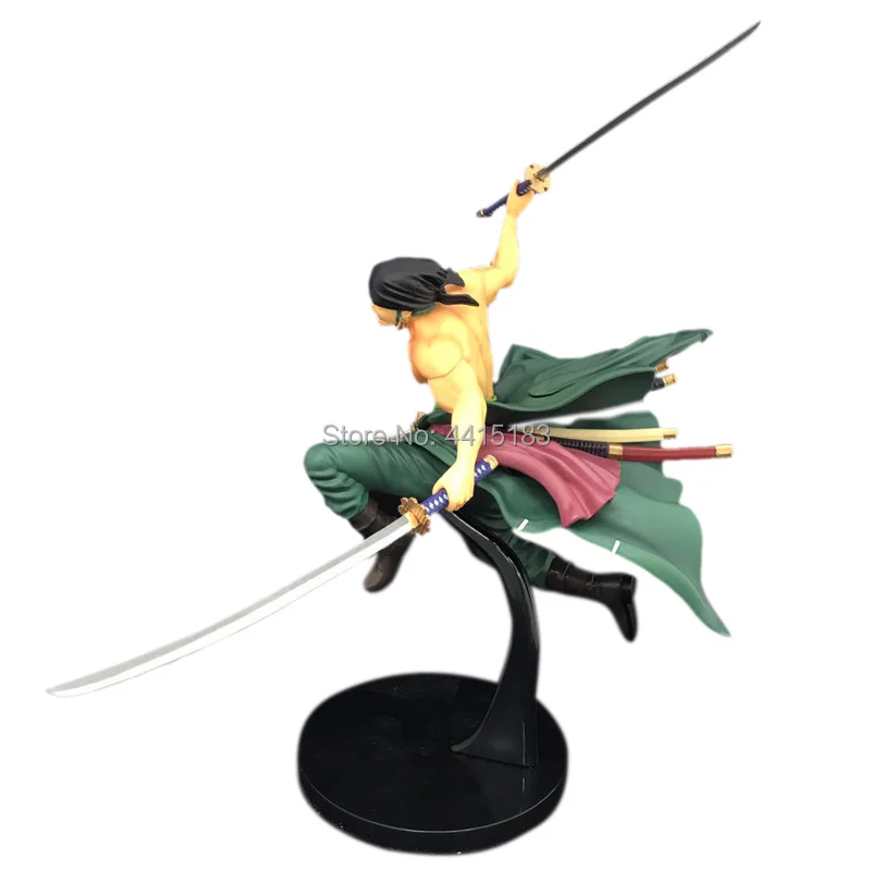 Anime One Piece Roronoa Zoro 38th PVC Action Figure Doll Collectible Model Baby Toy Christmas Gift For Children 26 cm