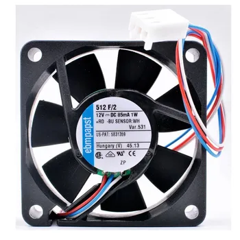 

Ebmpapst 512 F/2 DC 12V 1W 5CM 50x50x15mm Server Square Cooling Fan