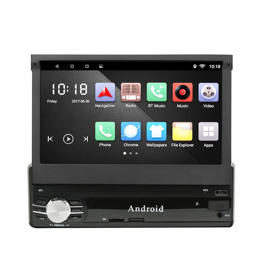 1 DIN 7 &quotAndroid 6 0 в тире автомобильный стерео GPS навигация автомобильное радио 1080P