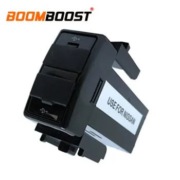 

For NISSAN 12V 2.1A ABS Dual USB Car Charger Socket Dashboard Phone Charger Interface Socket Car Charger