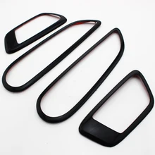Puledro Che Brucia Abs Nero Interno Trim Porta A Mano Stringendo La Mano Anello Decorativo Sticker per Ford Ecosport Fiesta MK7 Accessori Auto