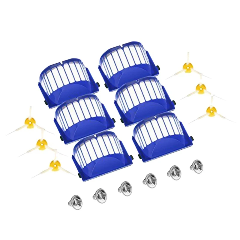 Filters Side Brushes Screws Replacement Kit Parts Set For IRobot Roomba 