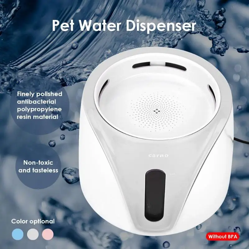 

2L Electric Water Dispenser Pet Drinking Water Bowl Cat Dog Water Fountain Water dispenser drinking bowls for a cat