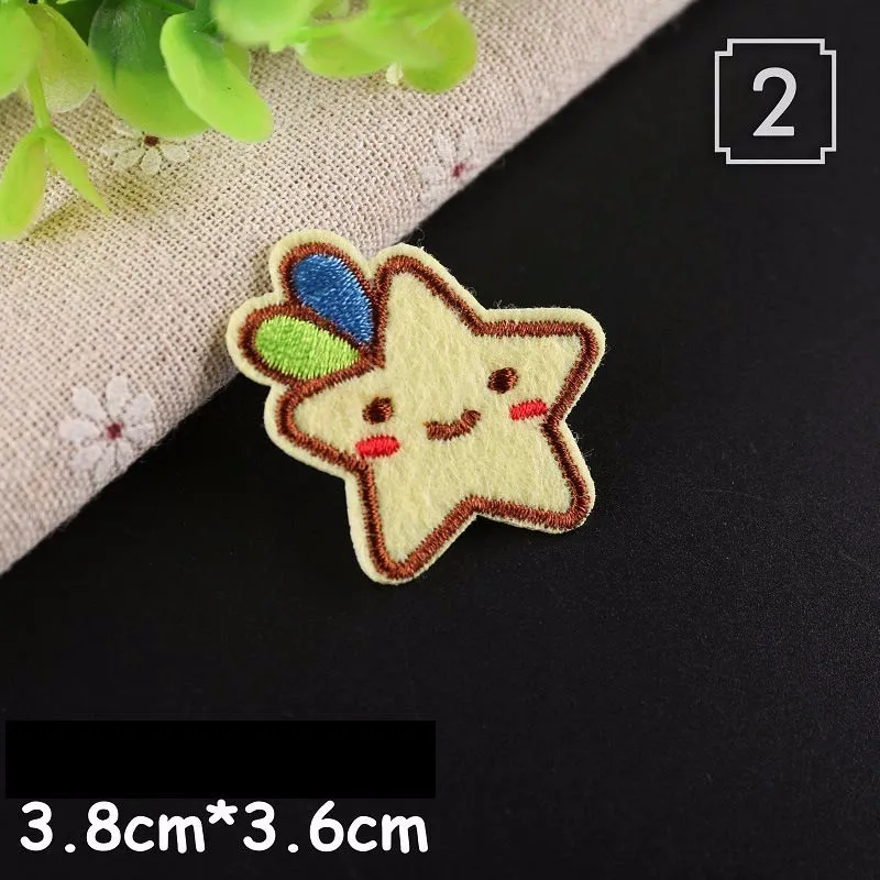 Kawaii Totoro хлеб Животные вышивка патчи утюжок на звезду подсолнух цветок Радуга
