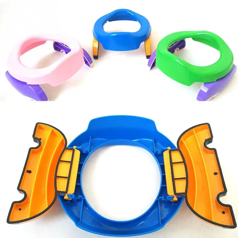

Baby Travel Potty Seat 2 in1 Portable Toilet Seat Kids Folding Assistant Multifunctional Environmentally Stool Hot Sale