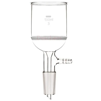 

100ml,24/40,Buchner funnel,Glass filter funnels,10mm Vacuum hose connection