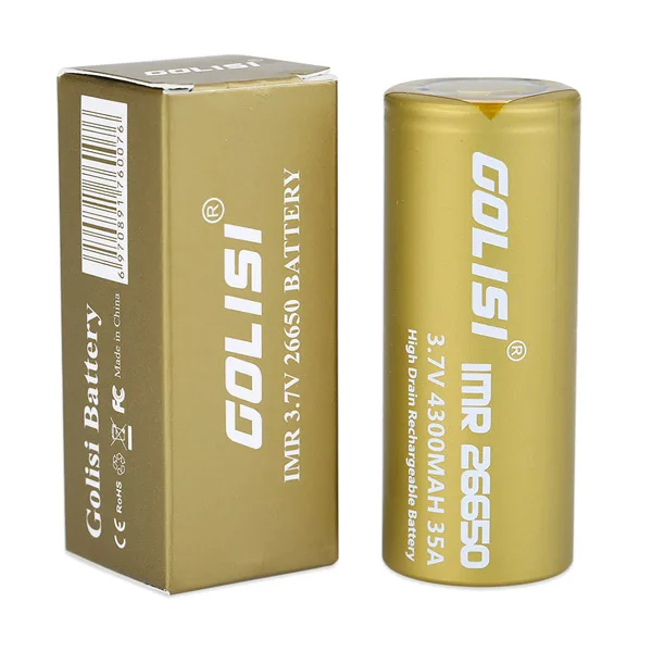 1 шт. GOLISI S43 4300 мАч 35A защищенная аккумуляторная батарея IMR26650 пластинчатая головка высокого стока 26650 батарея