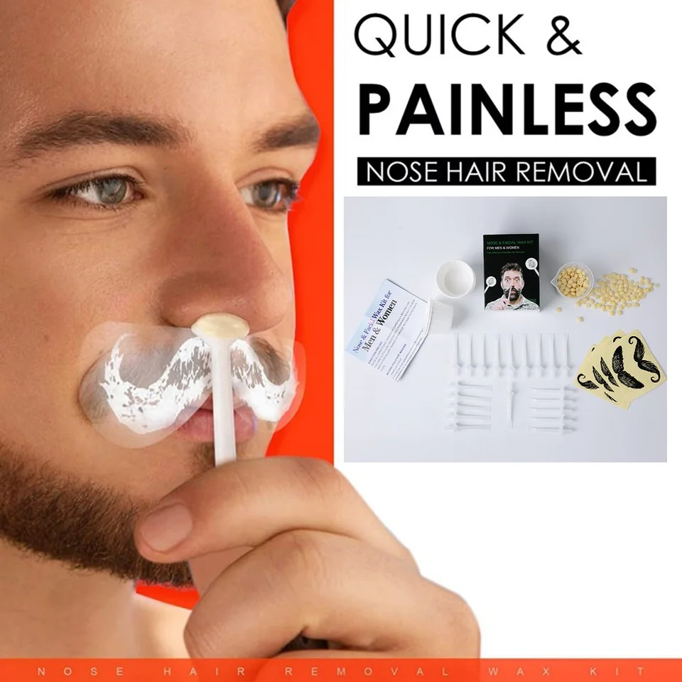 Dropshipping Men Women 2 Minutes Painless Nose Facial Wax Kit