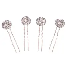 4 шт. свадебные шпильки для волос, декоративные u-образные круглые хрустальные палочки для волос, аксессуары, Декорации для банкета, повседневного использования, помолвки, свадьбы