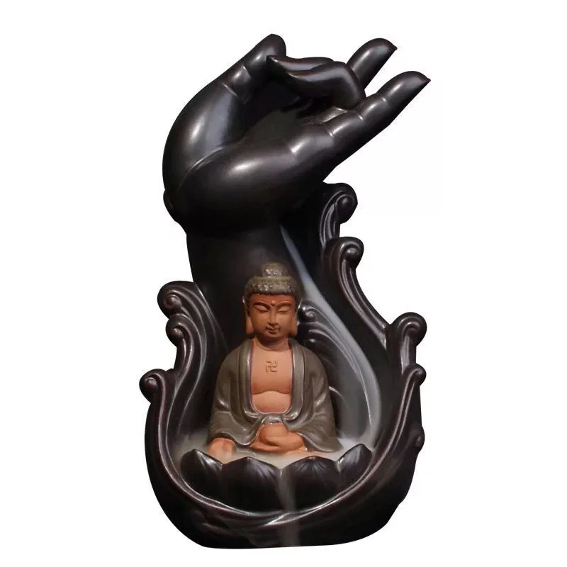 

Backflow Ceramic Waterfall Smoke Incense Burner Censer Holder Gifts Home Decor