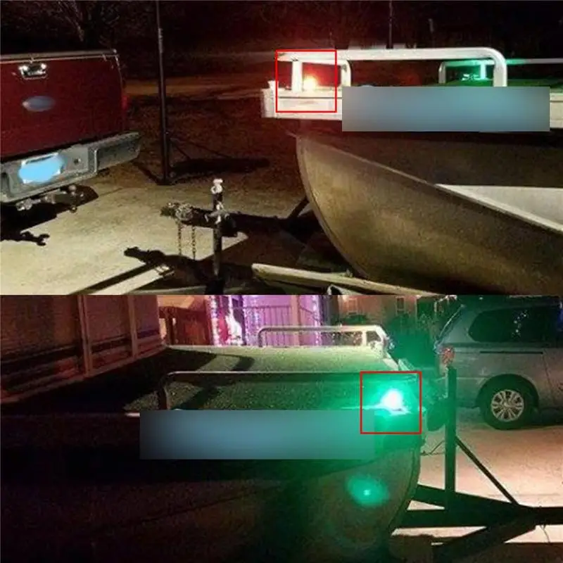1 пара 12 в светодиодный навигационный светильник красный+ зеленый заподлицо морской лодки RV Светодиодный Боковой навигационный светильник s водонепроницаемый парусный сигнальный светильник