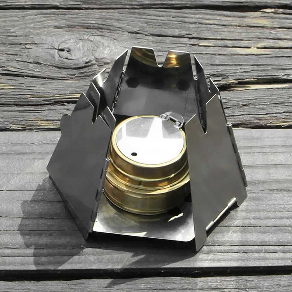 

NEW Outdoor Mini Wood Stove Portable Folding Stainless Steel Hexagon Wood Stove for Outdoor Camping Hiking Backpacking Cooking