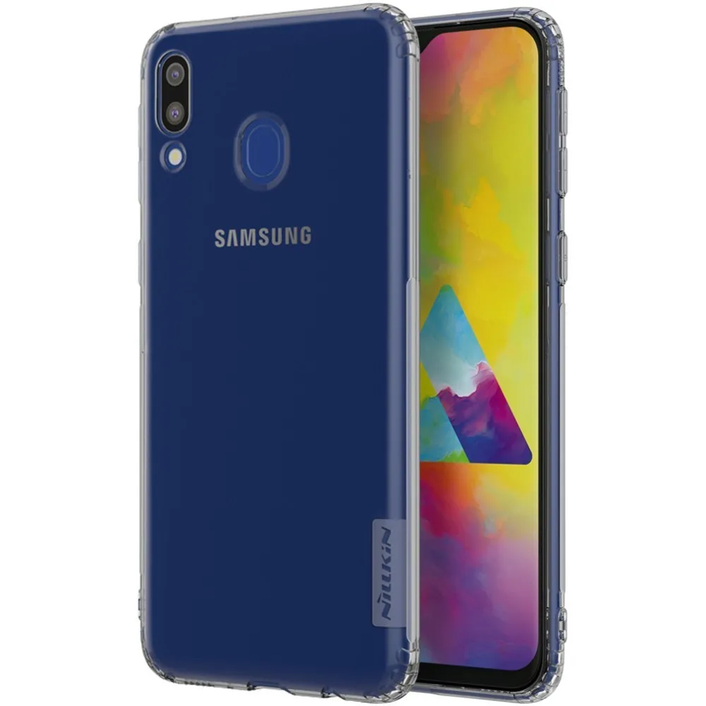 Чехол для samsung Galaxy M20 Nillkin натуральный мягкий TPU прозрачный брендовый чехол для samsung M20