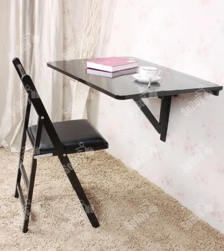 SoBuy FWT02 Folding Wall-mounted Drop-leaf Table, Kitchen & Dining Wood Table Children Desk