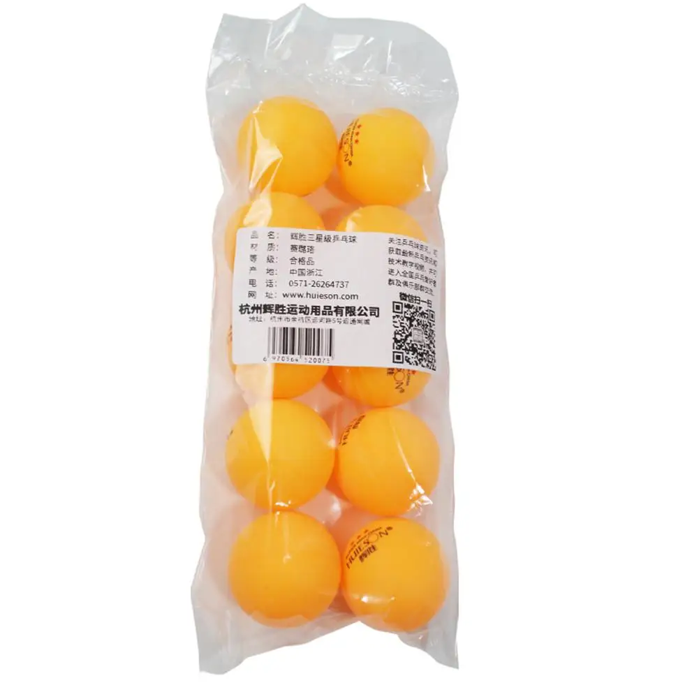 

Huieson 10pcs Professional Table Tennis Ball 40mm Diameter 2.9g 3 Star Ping Pong Balls For Competition Training Low Pirce Balls