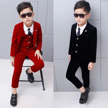 

NEW Good Quality Boys costumes for prom wedding blazer children clothing 3pcs suits