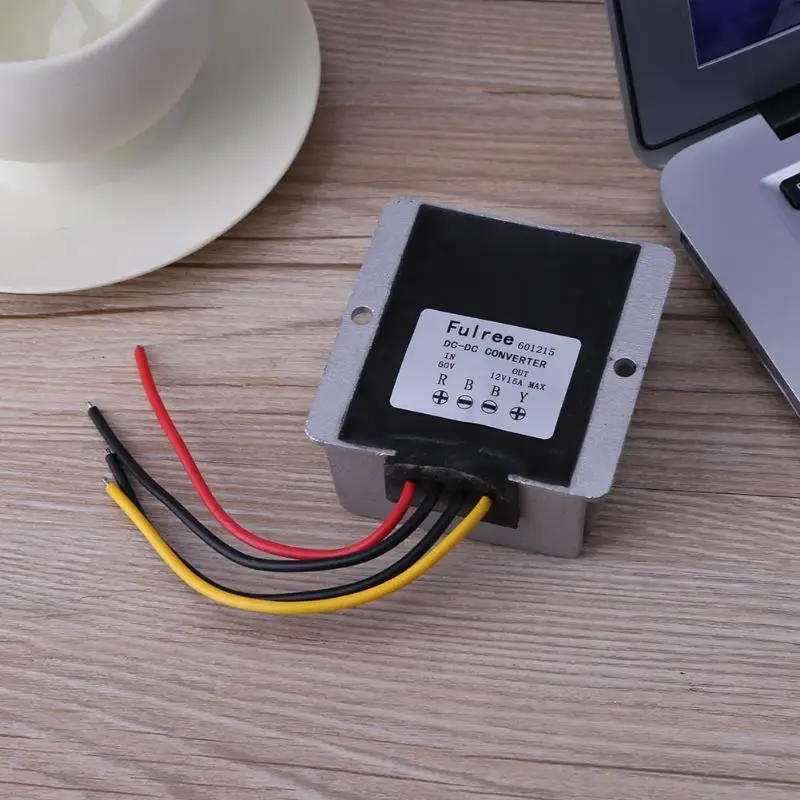 

Waterproof DC-DC Step Down Converter Reducer 60V to 12V 5A Buck Module Car Power Converter Regulator