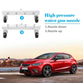 

VODOOL High Pressure Washer Car Cleaner Undercarriage Underbody Chassis 4 Spray Nozzle Aluminum Chassis Water Broom Clean Tool
