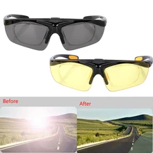 Откидная крышка Ночного Видения Водители очки УФ-защита автомобиля очки ночного видения Мотокросс Велосипед солнцезащитные очки антибликовые
