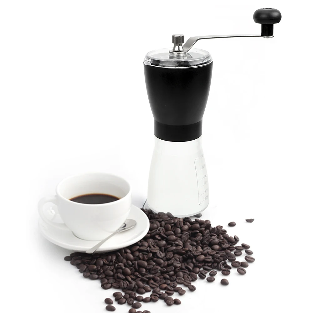 Coffeeware دليل مطاحن قهوة ABS خام سيراميك الصلب اليد القهوة طاحونة القهوة الفول الأزيز مطحنة المنزل المطبخ أداة