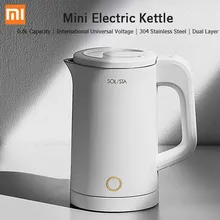 11 чайник, S06-W1, электрический чайник, двухслойный, анти-обжигающий, широкое напряжение, 304, нержавеющая сталь, от 11 youpin