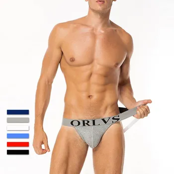 

Sexy Mens Underwear Jockstraps Cotton Bikini G-strings Men Thong Male Panties Briefs Gay Underwear Drop Shpping