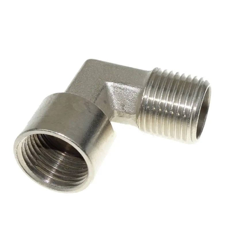 Nickel Plated Female Threaded BSPP Equal Y Connector 