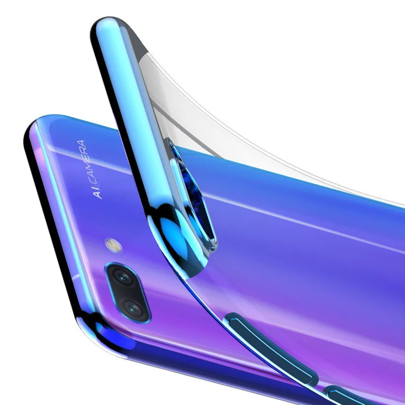 Мягкий чехол из ТПУ с прозрачным покрытием для телефона Huawei Honor 20Pro 9 10 lite 7X 8C 8X P30 P20