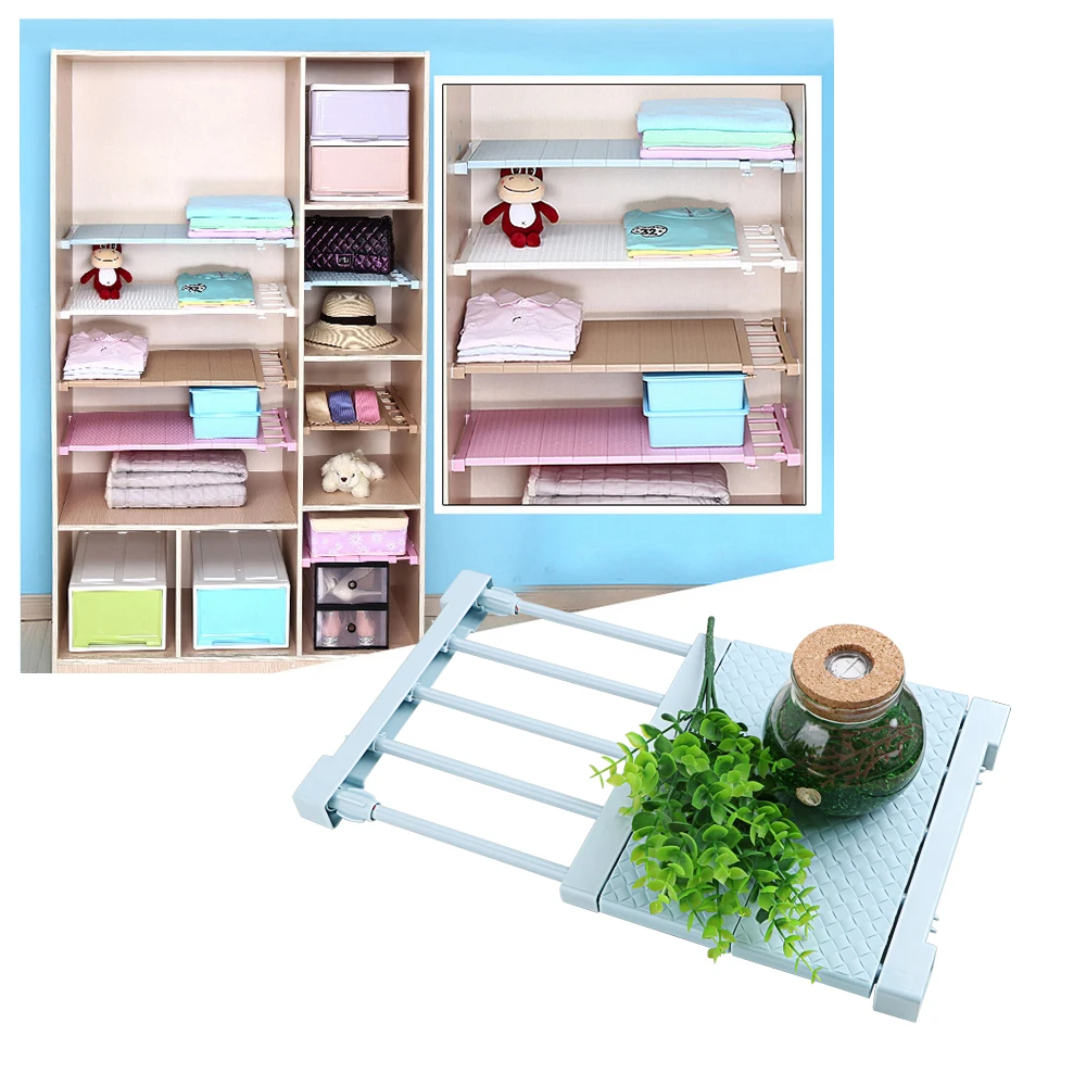 Kitchen Rack Space Saving Closet Storage Shelf Wardrobe Decorative