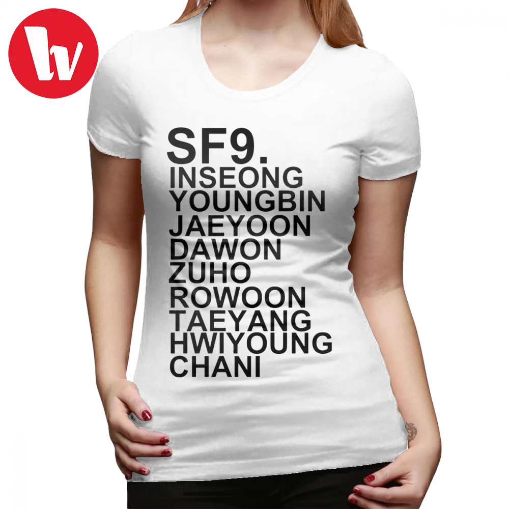Sf9 Tシャツsf9 Kpop Tシャツ綿100紫色の女性tシャツプリントoネックシンプルな半袖xlカジュアル女性tシャツ T Shirts Aliexpress
