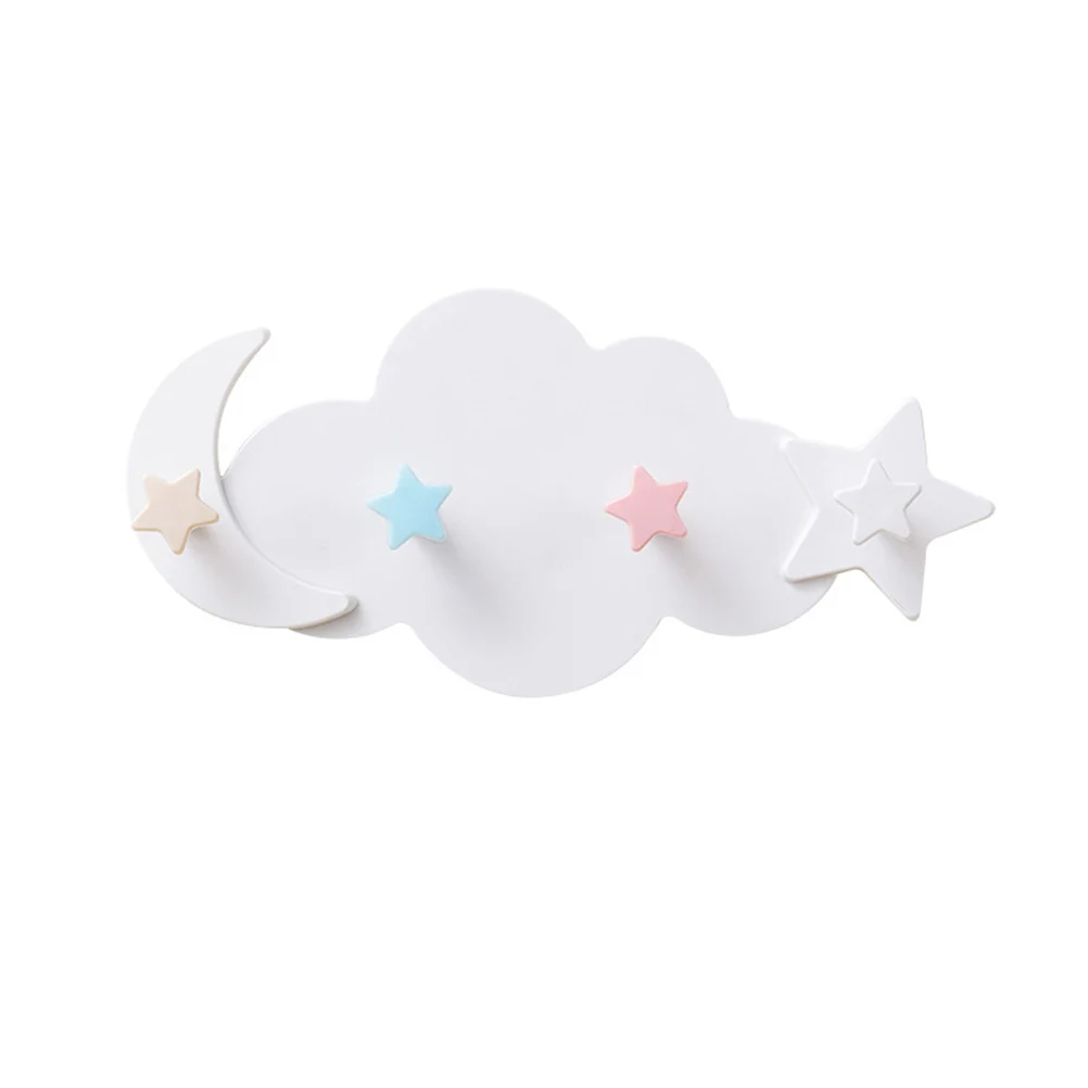 Adhesive Wall Mounted Hook Decorative Cloud Rack Hanger for Bedroom Living Room Bathroom Kitchen | Дом и сад