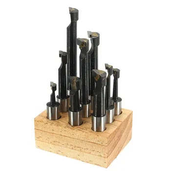 

9pcs 12mm Shank Boring Bar Set Carbide Tipped Lathe Tool