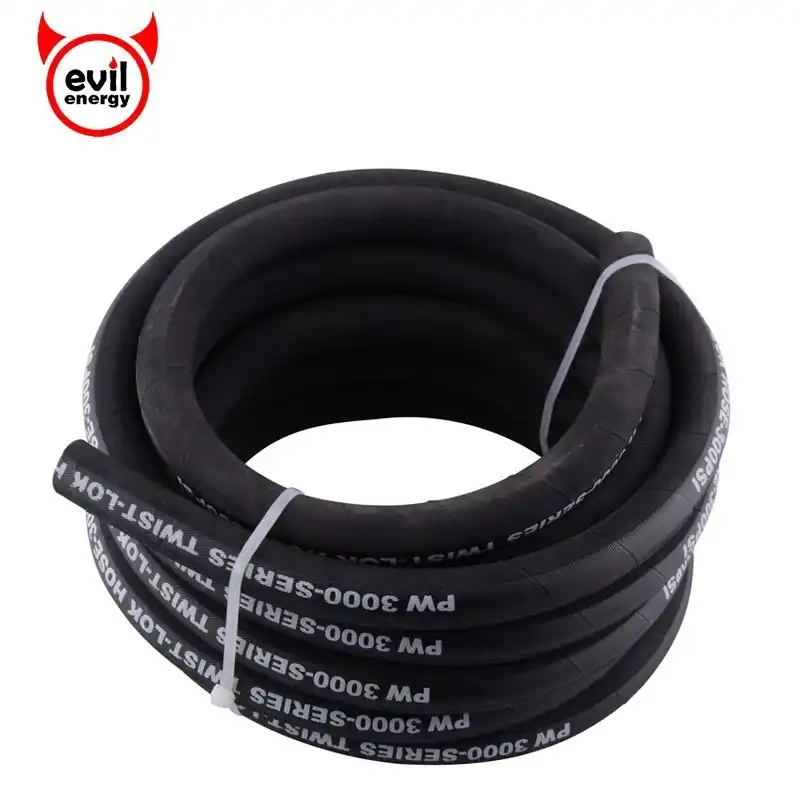 3M 6mm Cotton Over Braided Rubber Petrol Fuel Line Diesel Oil Tubing Hose Pipe