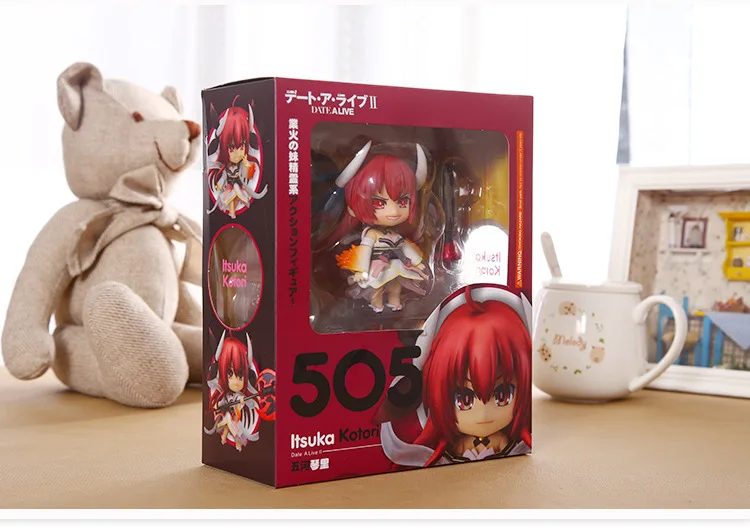10 см дата а живая Itsuka Kotori 505 Q глина японская версия Модель игрушки куклы ПВХ