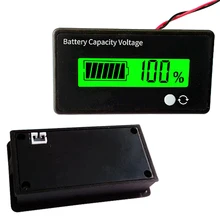 1 шт. ЖК-дисплей свинцово-кислотная литиевая батарея Емкость Вольтметр с индикатором напряжения тестер 8-70 в