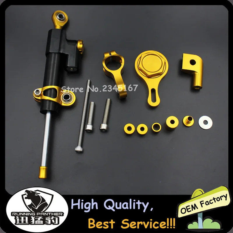 

With instruction YZF R6 Logo Motorcycle Steering Damper Stabilizer Bracket Mounting for Yamaha YZF R1 2009-2011/R6 2006-2017