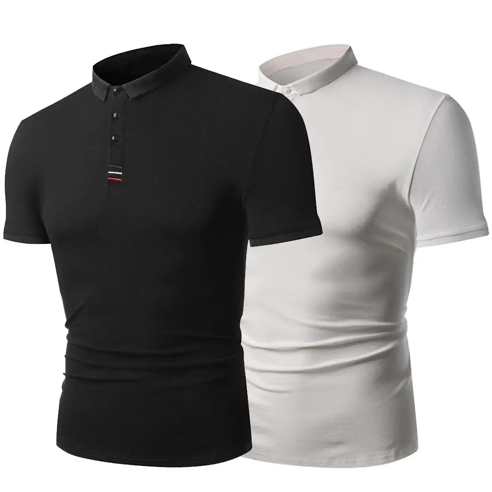 Minimalist Men Polo Shirt Breathable Slim Fit Tennis Golf Shirt Sport ...