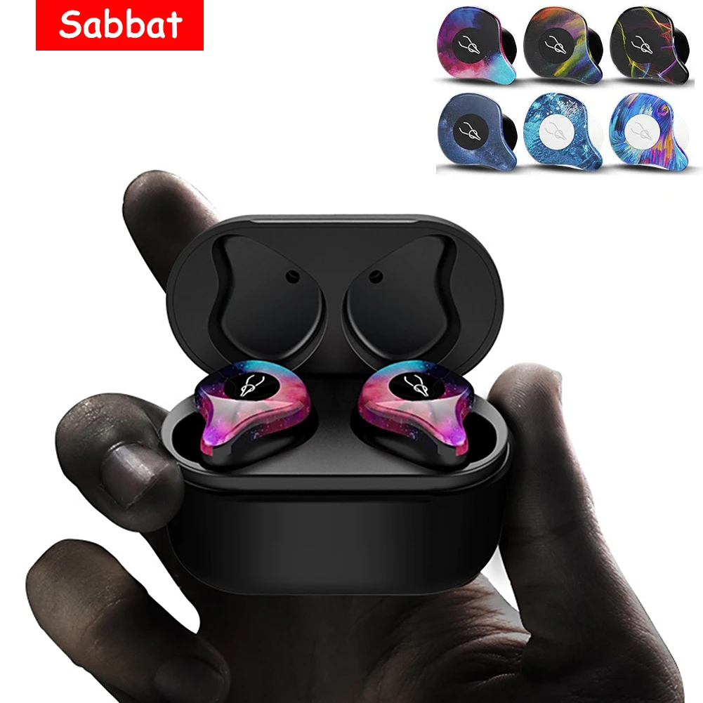 

Sabbat TWS Wireless headset 5.0 Bluetooth Earphone in-ear Sport Hifi Earbuds 3D Stereo Handsfree Waterproof Ear Buds with mic
