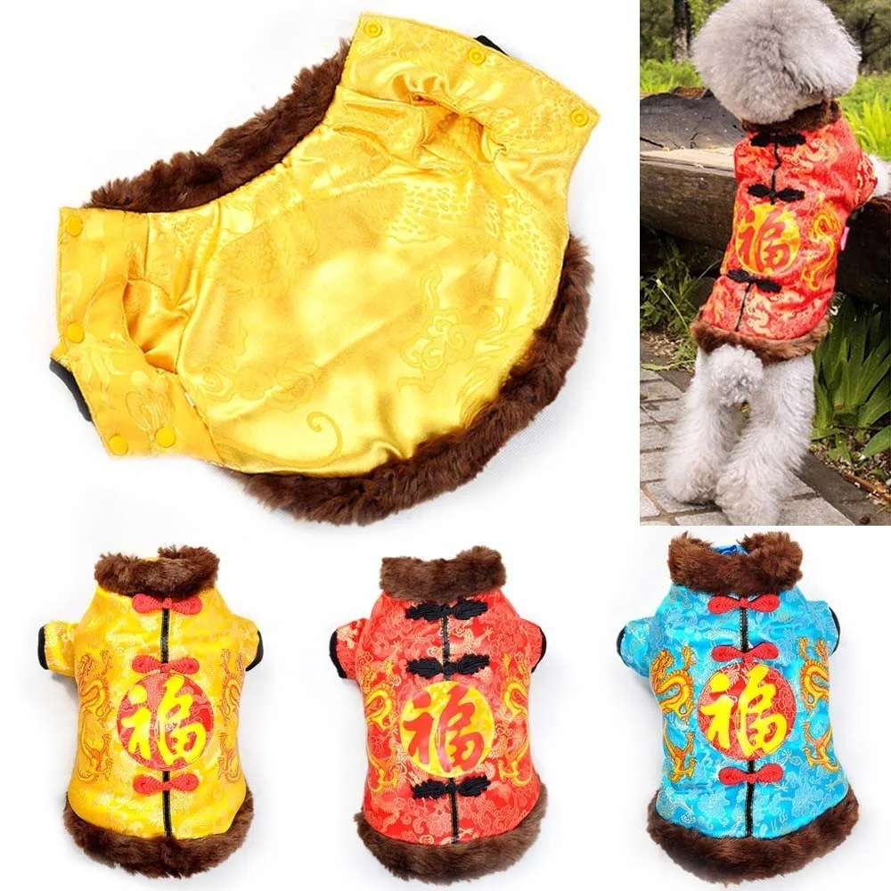

New Pet Tang Suit Winter Small Medium Dog Clothes for york Puppy Clothing Designers Chihuahua Coats Dogs Overalls Pets Jumpsuit