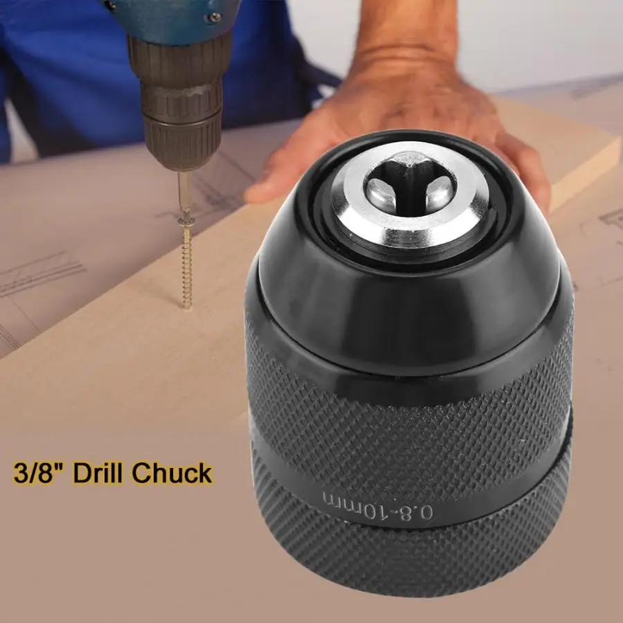 

Furadeira 3/8" Thread 0.8mm-10mm Keyless Metal Drill Chuck for Hand Electric Drill Mini Drill