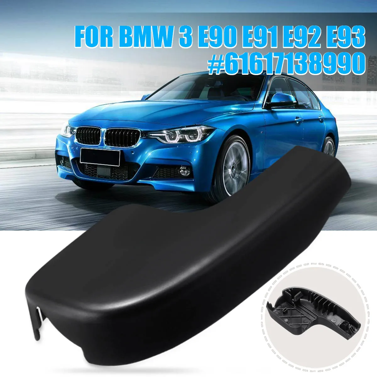 LHD Car Windshield Windscreen Wiper Arm Hatch Release Switch Cover Cap for E90 E91 E92 E93 LCI 2004-2012 61617138990 LHD Car Windshield Windscreen Wiper Arm Hatch Release Switch Cover Cap for E90 E91 E92 E93 LCI 2004-2012 61617138990