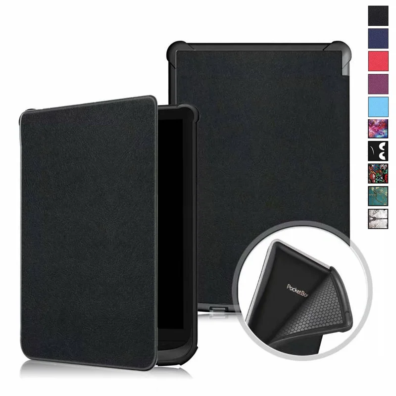 

PU Leather Case for Pocketbook 627 616 632, Ultra Slim Magnetic Smart Cover for PocketBook Touch Lux 4/Basic Lux 2/Touch HD 3