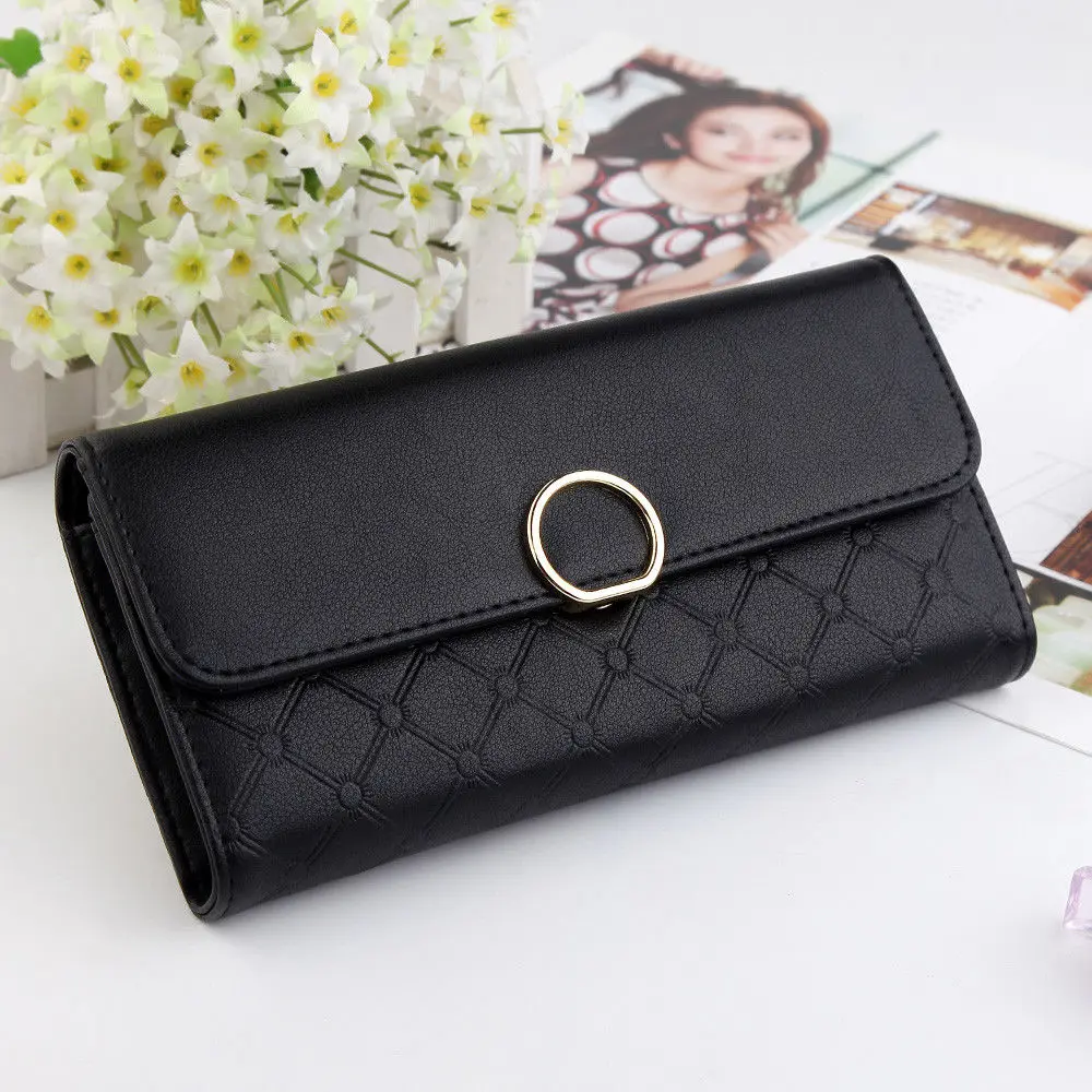 

2018 Fashion Zipper Hasp Women Lady Long Travel Wallet Zip Purse Card Phone Holder Case Clutch