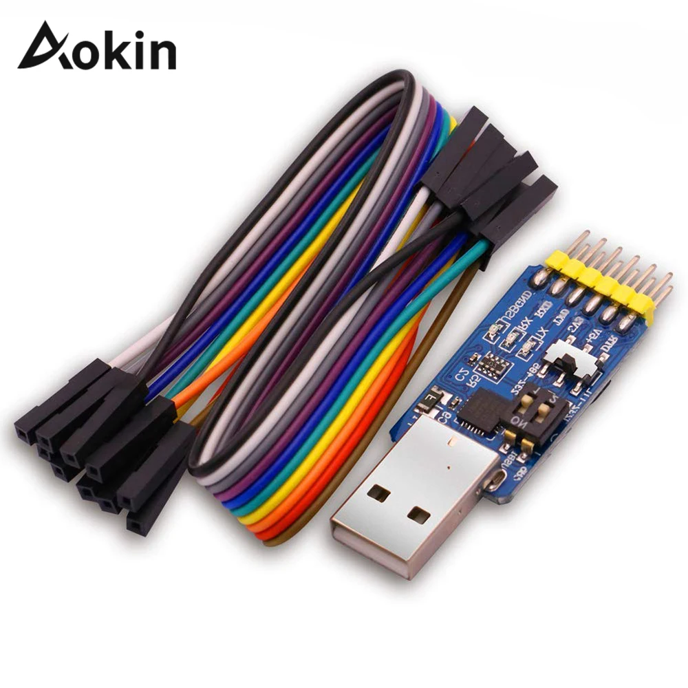 Преобразователь 6 в 1 с USB CP2102 на TTL RS232 RS485 Windows 7 8 Linux|Интегральные схемы| |