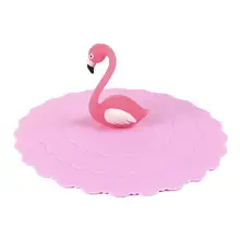 Мультяшная крышка Фламинго Форма розовая девочка силиконовая Пылезащитная крышка оригинальная бутылка крышка пылезащитный колпачок домашняя гостиная украшение стола
