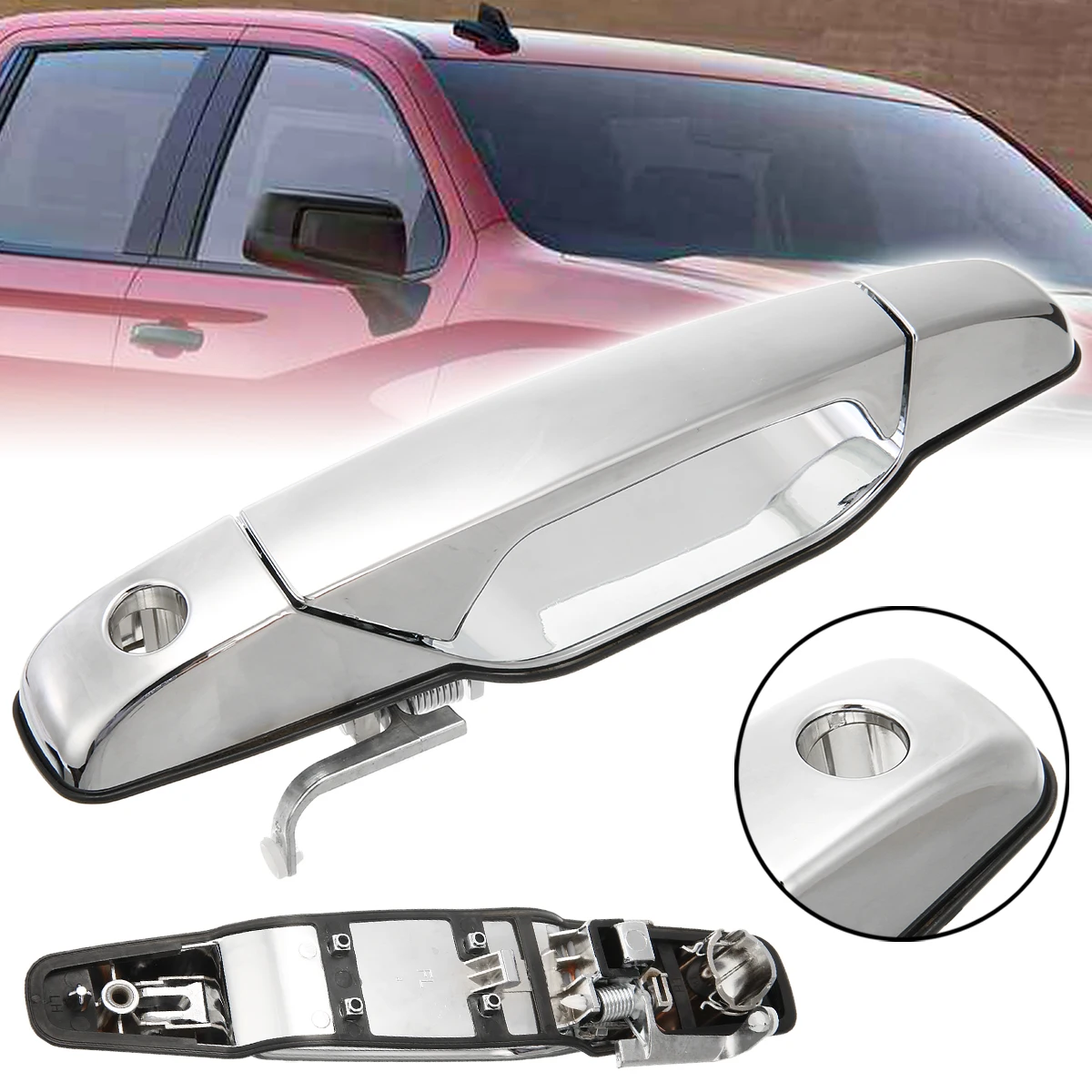 

ABS Plastic Chrome Front Left Driver Side Exterior Door Handle 20828258 22738721 25960525 for Chevrolet GMC 2007-2013