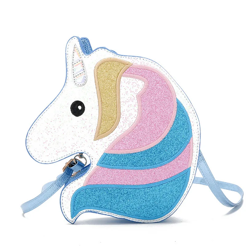 Cute Ladies Bag 2019 New Cartoon Unicorn Sequins Wild Girl Fashion Single Shoulder Messenger Bag Small Crossbody Bags For Women