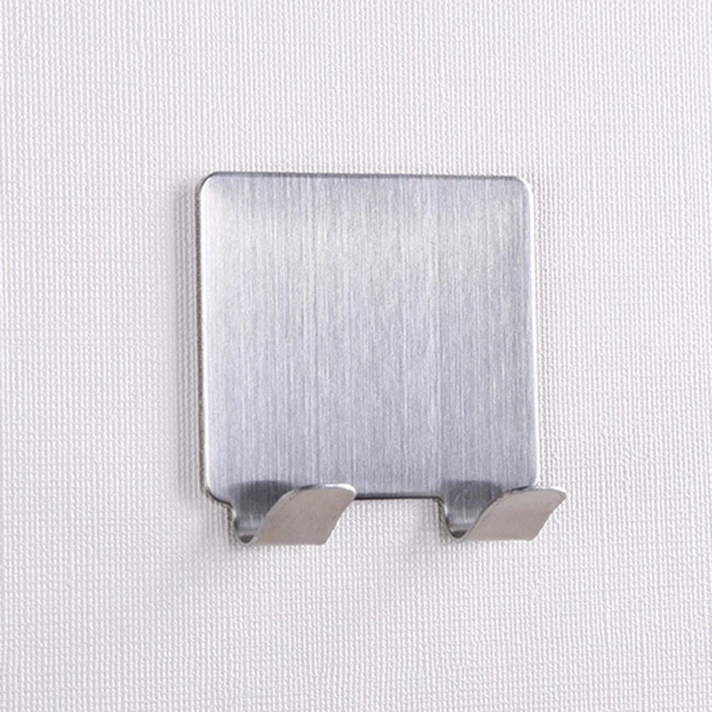 

304 Stainless Steel Bathroom Hooks for Clothes Towel Wall Hook kitchen Key Hat Bag Hange Multifunction Seamless Hook