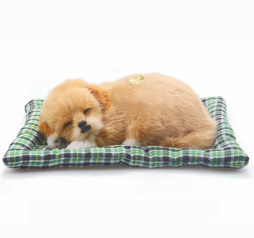 Бесплатная доставка ручной спальный животное собака игрушка с корой для украшения мебели