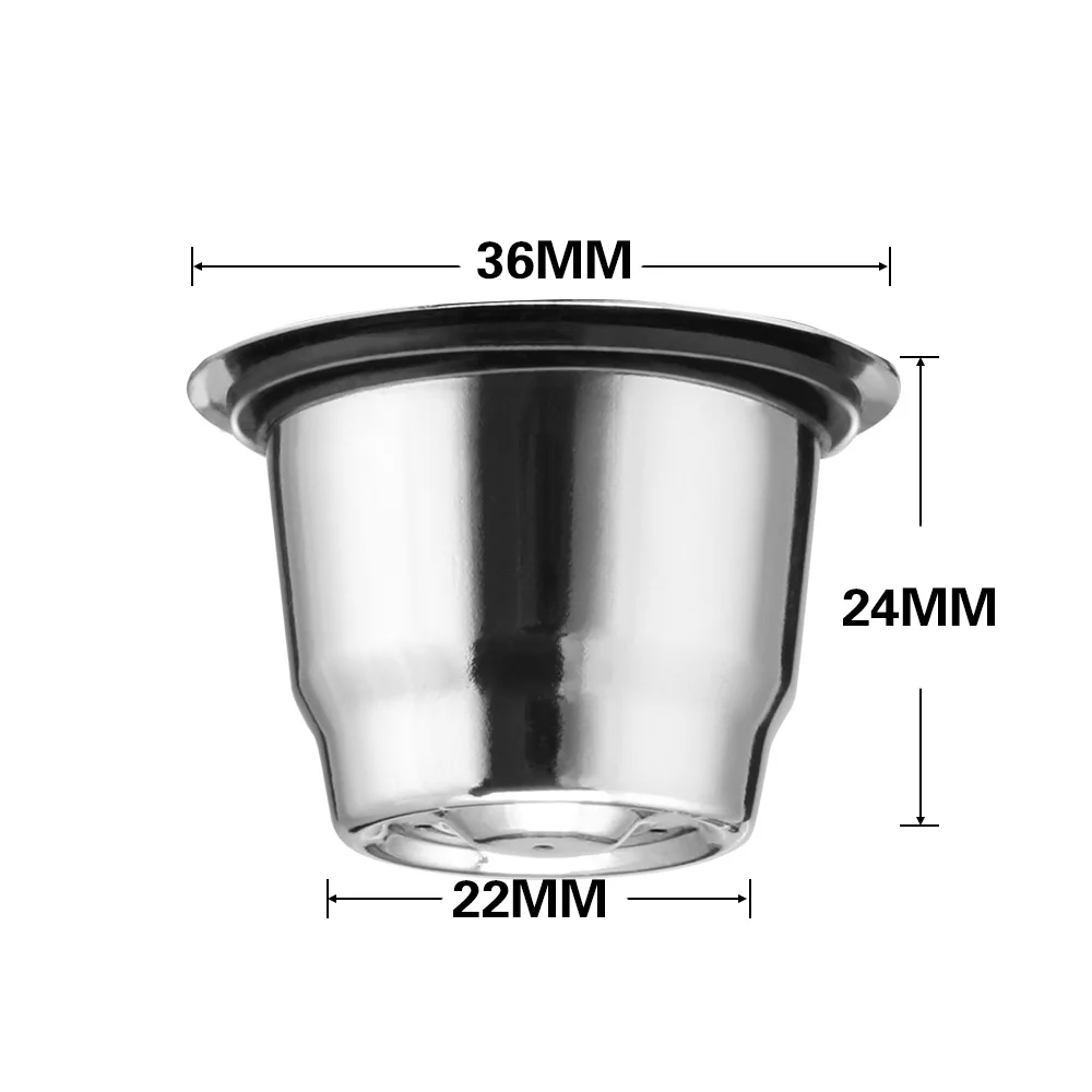 ABEDOE 2 шт многоразовая капсула для кофе с фильтром пустая кофейная капсула чашки стручки и 100 шт одноразовый алюминий уплотнения наклейки